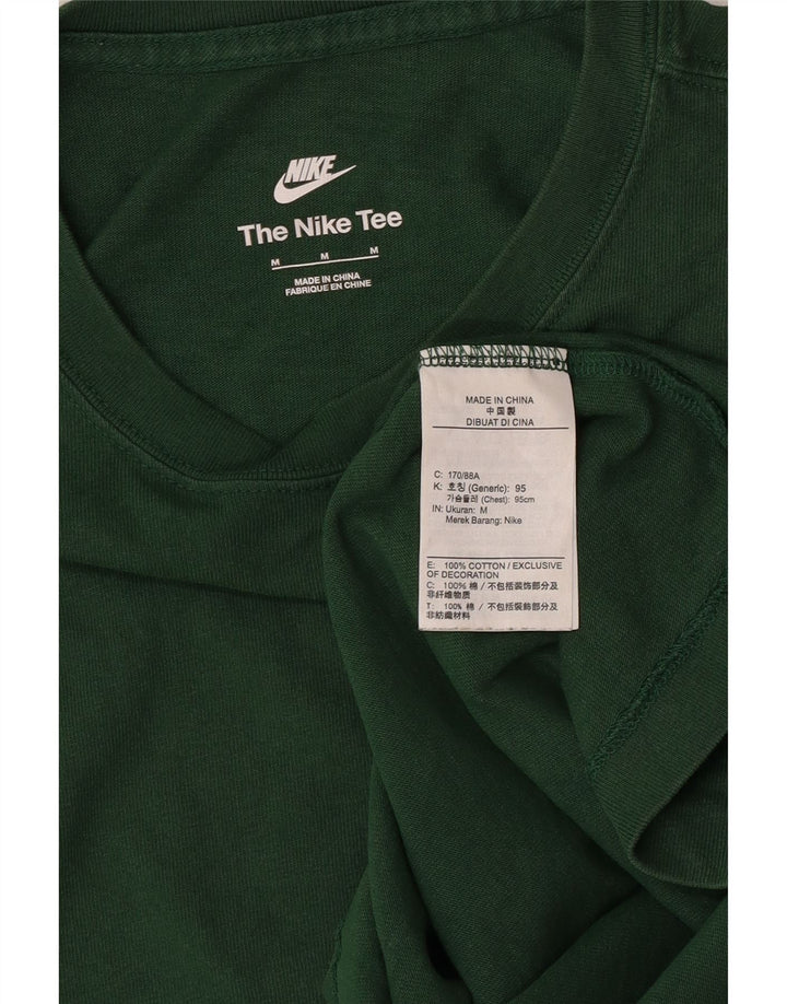 Nike - Camiseta gráfica para hombre, parte superior de algodón verde medio