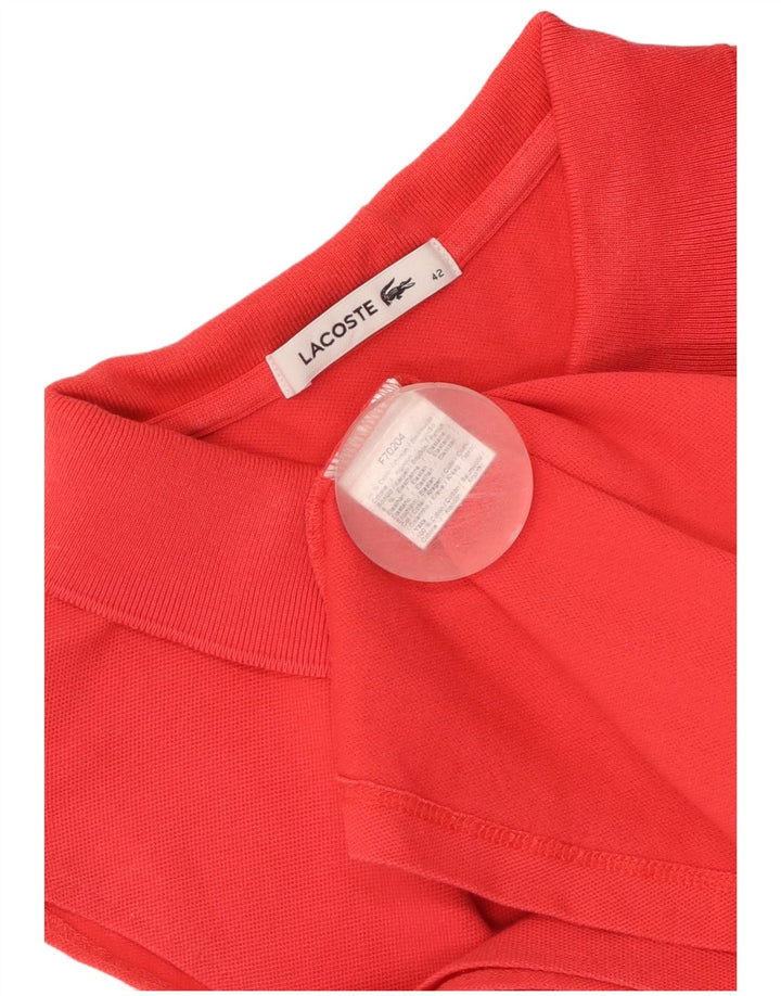 LACOSTE Polo sin mangas para mujer Talla 42 Algodón rojo grande