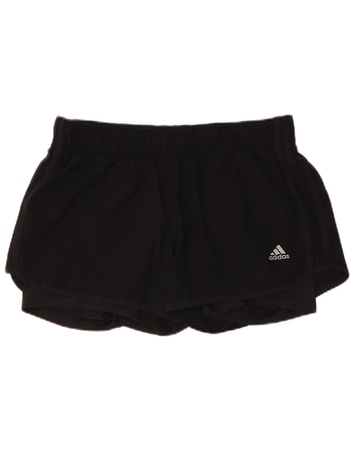 Adidas Mujer Climalite Sport Shorts UK 14 Medio Negro Poliéster