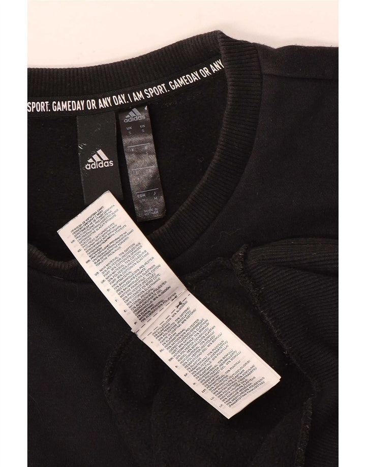 Adidas Hombre Sudadera Jumper Small Negro Algodón
