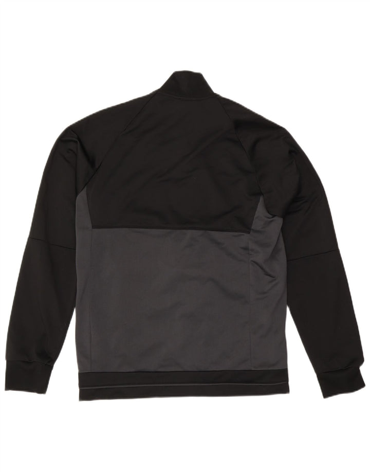 Adidas Hombre Chándal Top Chaqueta Mediano Negro Colorblock Poliéster