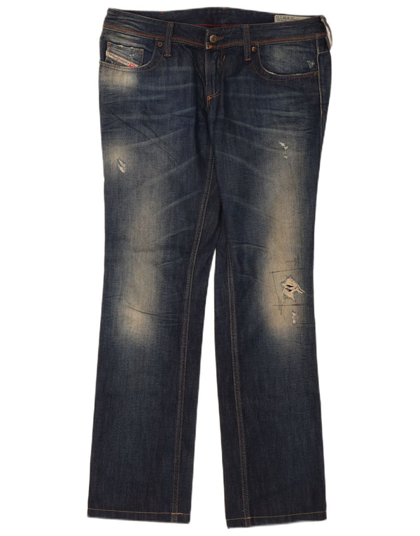 Diesel Vaqueros Rectos Regulares De Cintura Baja Lowky Para Mujer W29 L32 Azul Marino