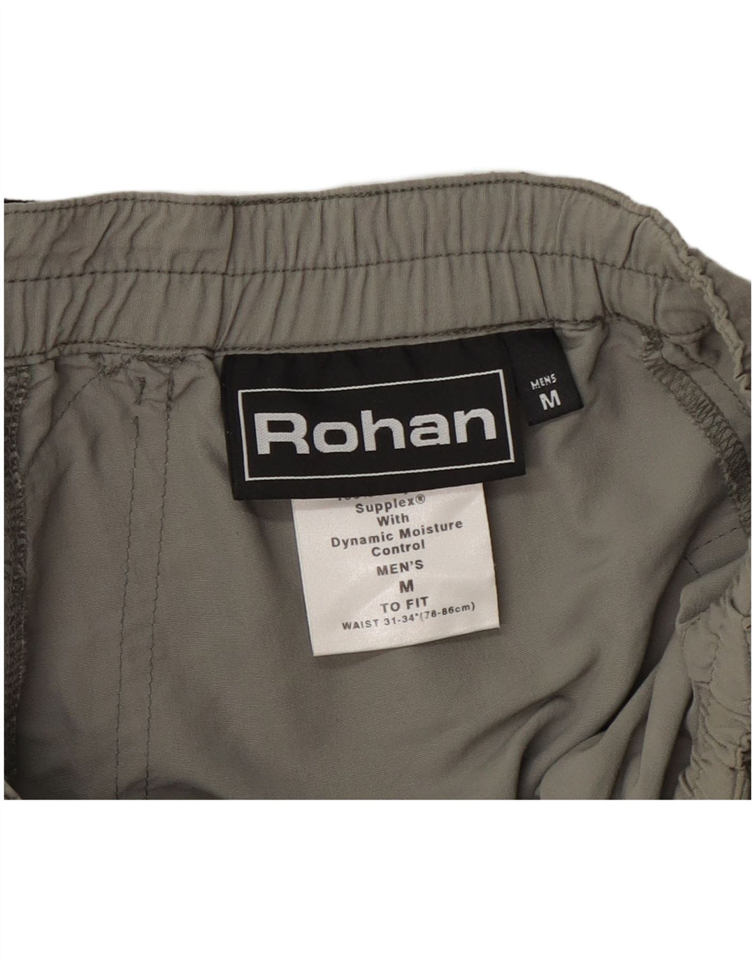 Rohan Hombre Pantalones Cargo Recto Impermeables Mediano W32 L29 Caqui