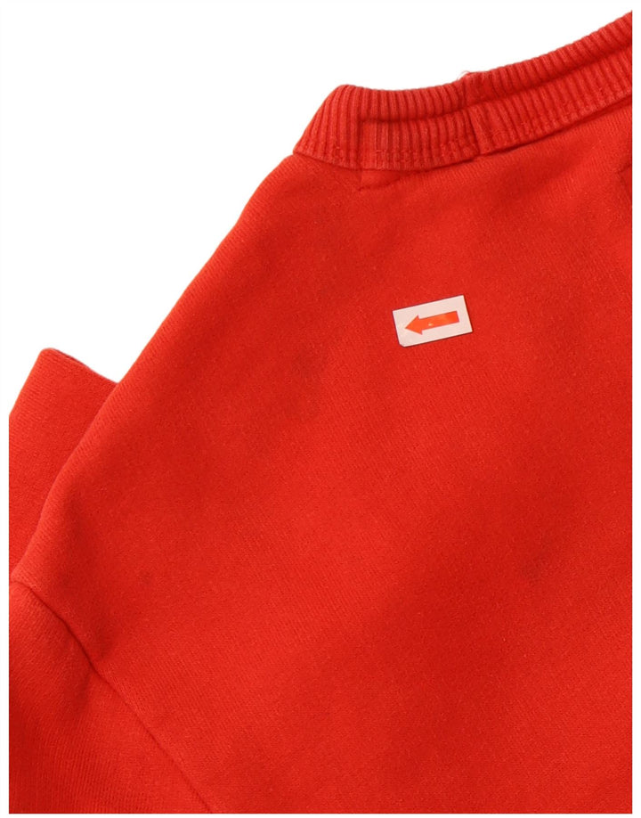 SUPERDRY Hombre Sudadera con gráfico tipo jersey de algodón rojo grande