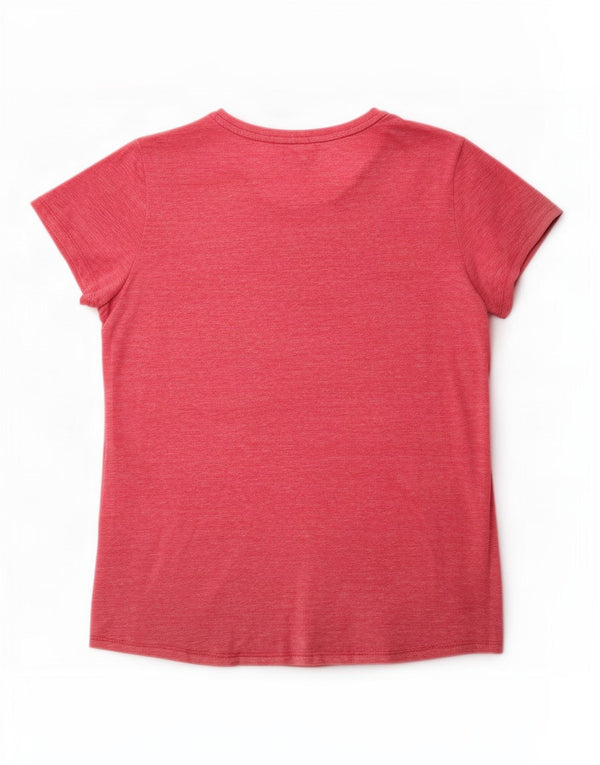 Puma Camiseta gráfica para mujer Top UK 40 Grande Poliéster moteado rosa