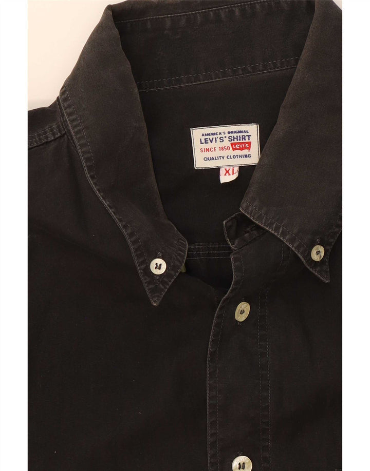 Camisa Levi's Hombre XL Algodón Negro