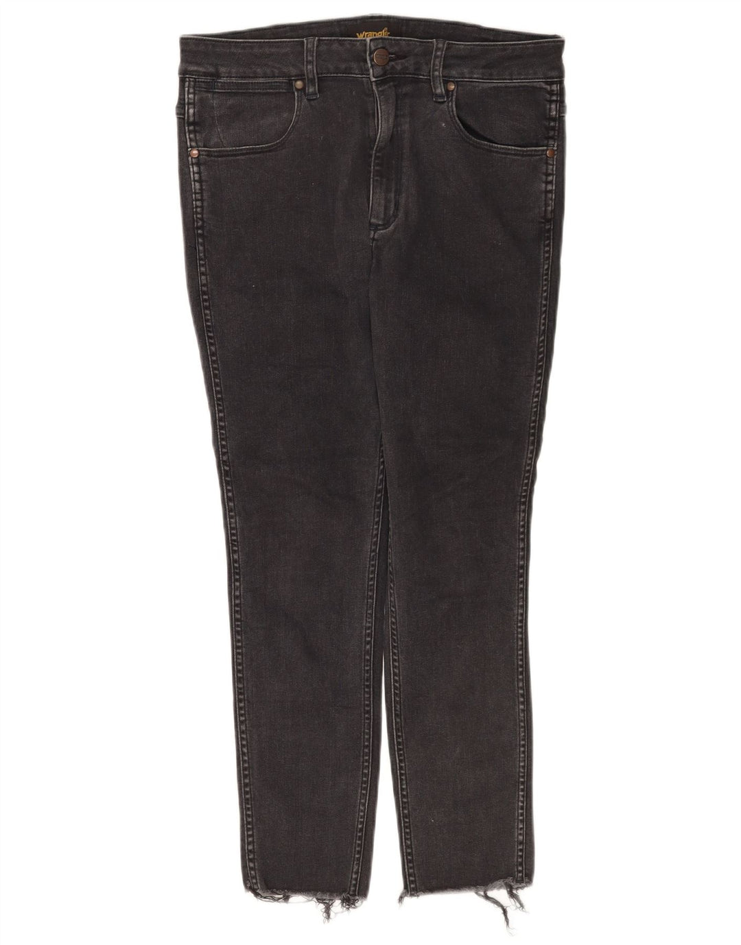 Vaqueros Wrangler Mujer Cropped W32 L25 Algodón Negro