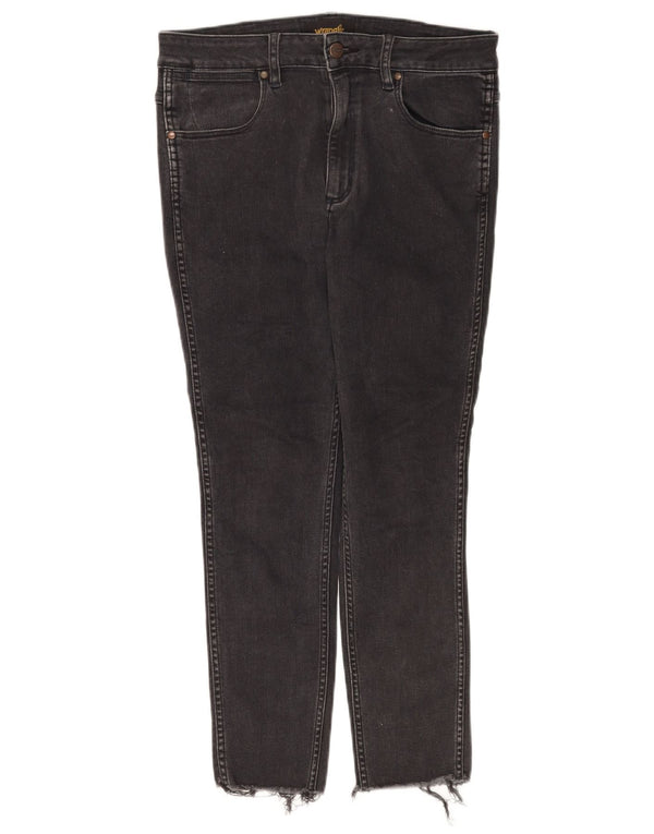 Vaqueros Wrangler Mujer Cropped W32 L25 Algodón Negro
