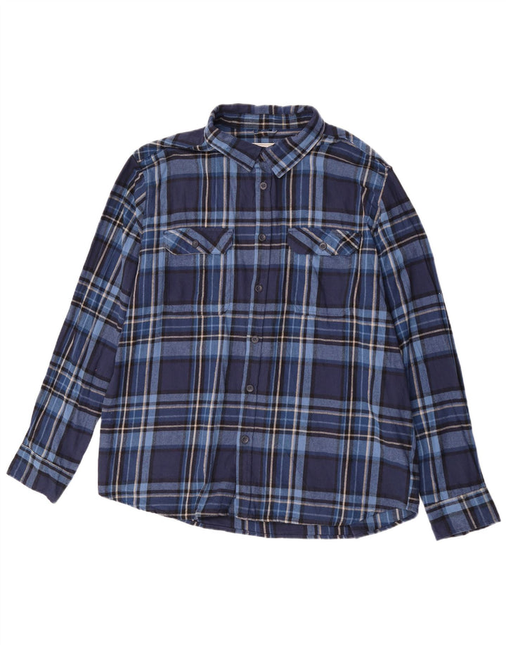 Camisa de franela para hombre de Mountain Warehouse 3XL Algodón a cuadros azules