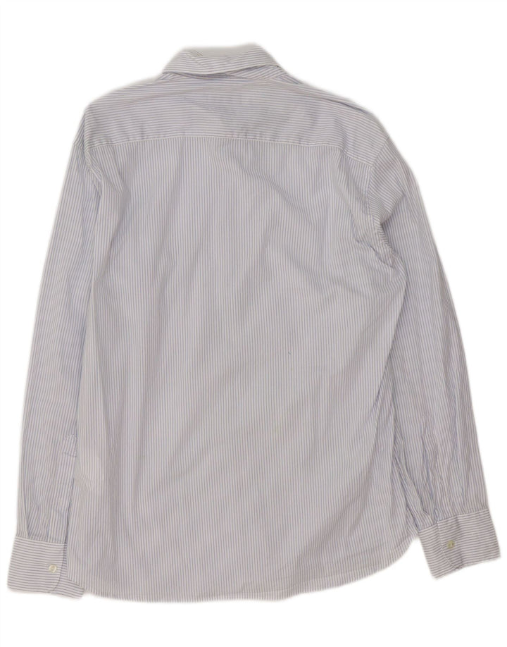 Dolce & Gabbana Camisa Hombre Grande Algodón Rayas Azules
