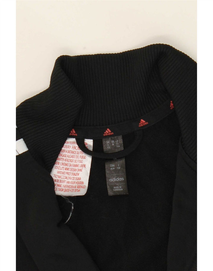 Adidas - Chaqueta de chándal para niño, 11-12 años, color negro