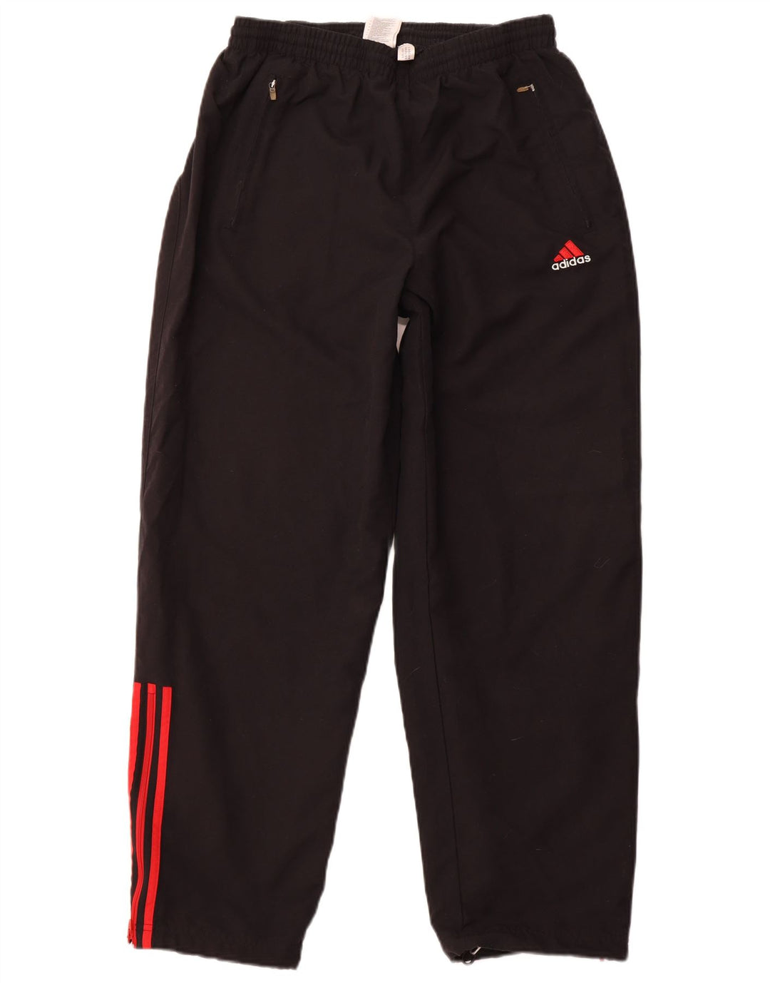 ADIDAS Pantalones de chándal para hombre Joggers UK 42/44 Grande Negro Poliéster