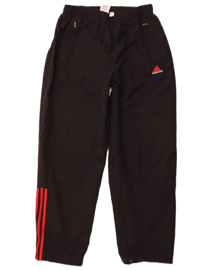 ADIDAS Pantalones de chándal para hombre Joggers UK 42/44 Grande Negro Poliéster