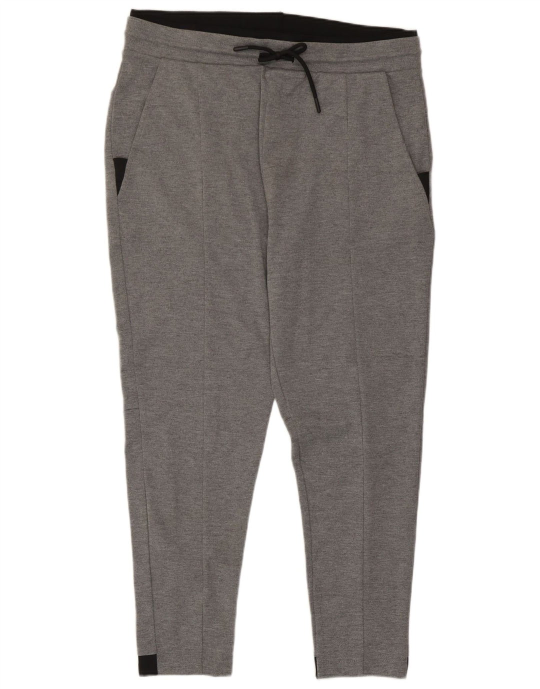 Zara Mujer Pantalón Chándal ES 40 XL Poliéster Color Block Gris