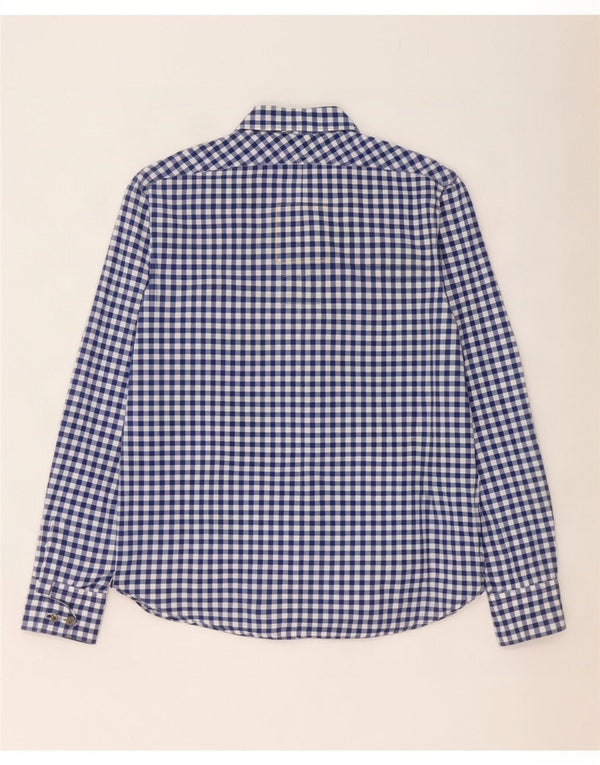 Camisa G-Star Hombre Algodón Vichy Azul Medio