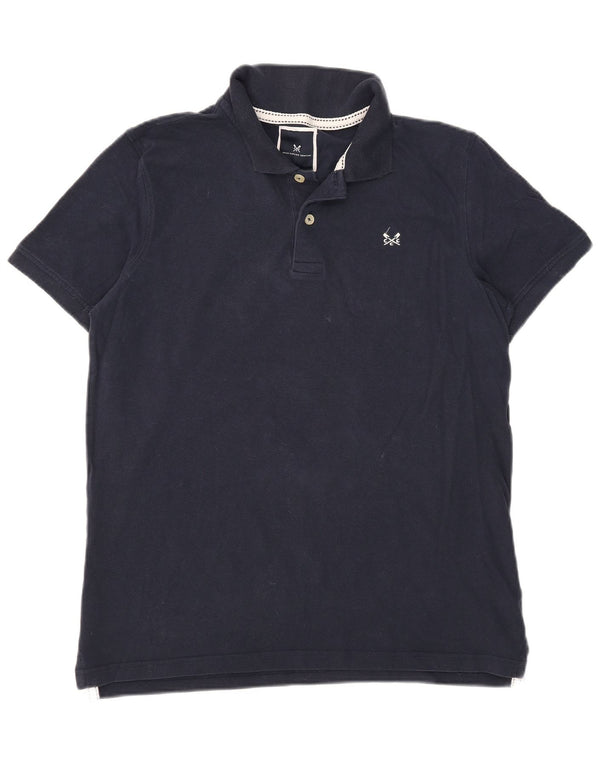 Crew Clothing Polo para hombre de algodón azul marino grande