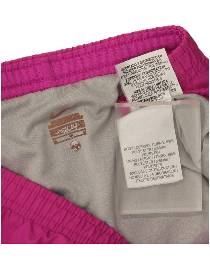 Nike - Pantalones cortos deportivos para mujer, talla 40, poliéster, color morado medio