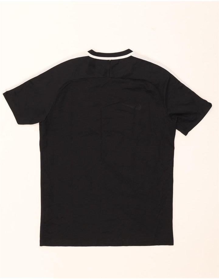 Camiseta Nike Dri Fit para hombre Top medio negro color block Poliéster
