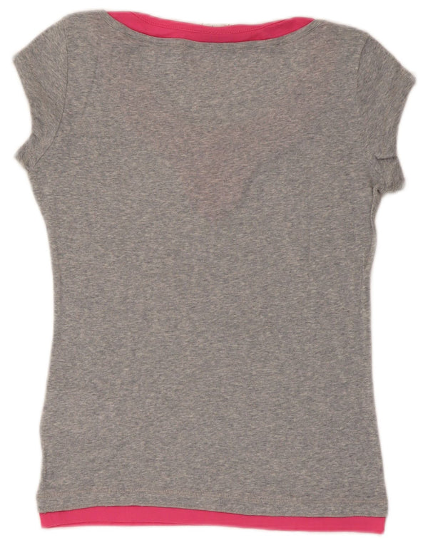 Champion Heritage Fit Camiseta para Mujer UK 40 Gris Medio Colorblock