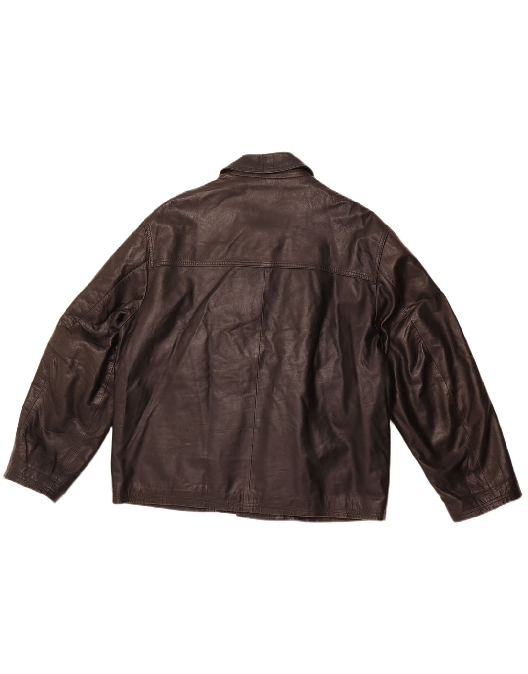 VINTAGE Chaqueta de cuero para hombre Reino Unido 40 Cuero negro grande