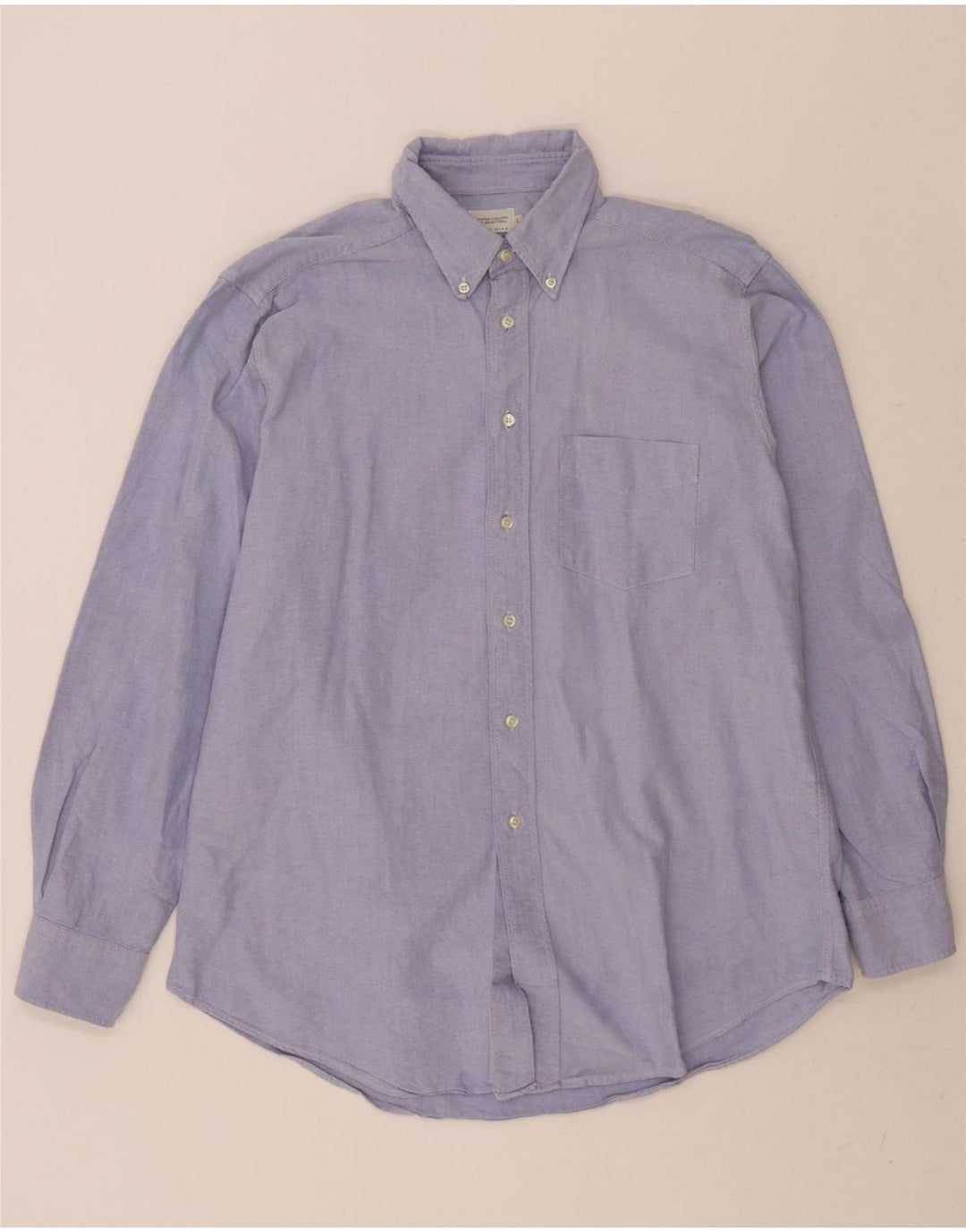 BENETTON Mens Shirt Large Blue Cotton Vintage Benetton and Second-Hand Benetton from Messina Hembry 