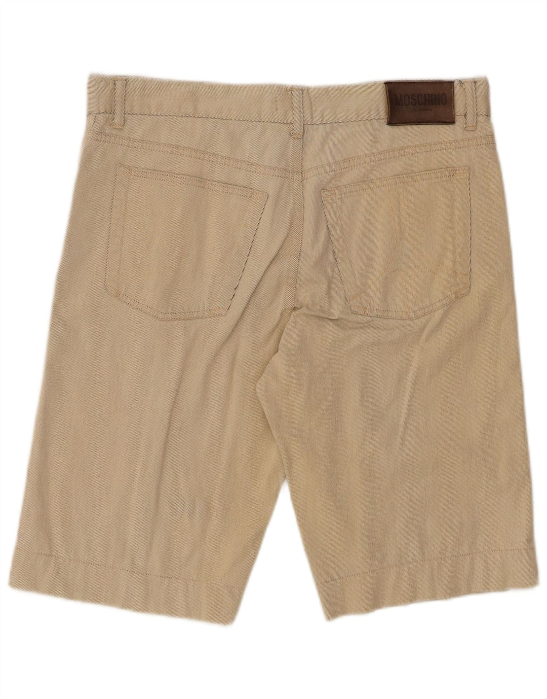 Moschino Shorts Casuales Para Hombre W36 Large Beige Pinstripe