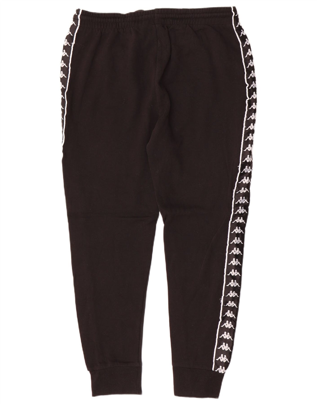 KAPPA Hombre Pantalones De Chándal Gráfico Joggers 2XL Algodón Negro