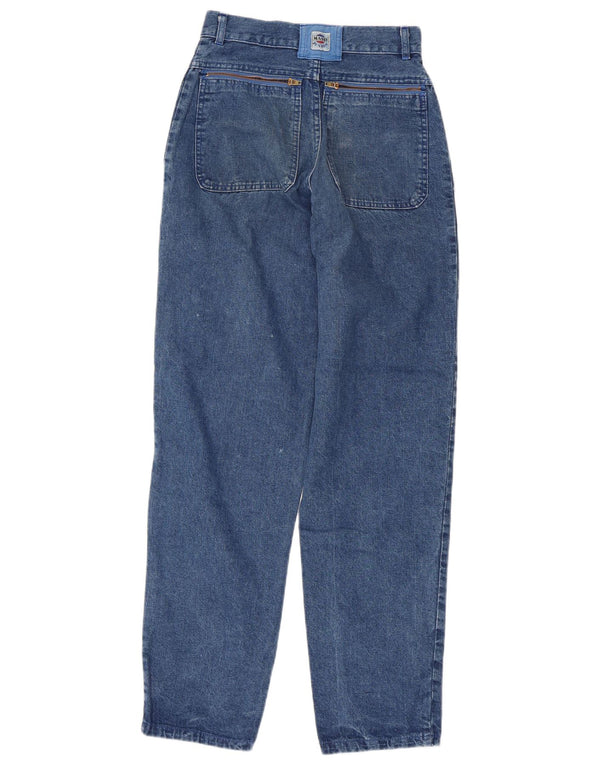Mash Jeans cónicos de cintura alta para mujer IT 42 Medium W23 L31 Algodón azul