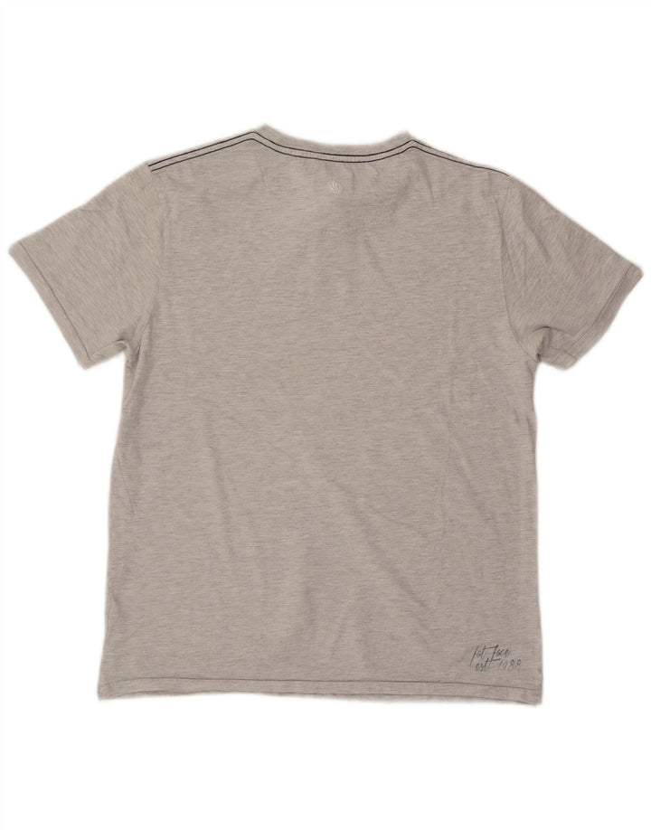 Camiseta gráfica para hombre Fat Face Top de algodón gris medio