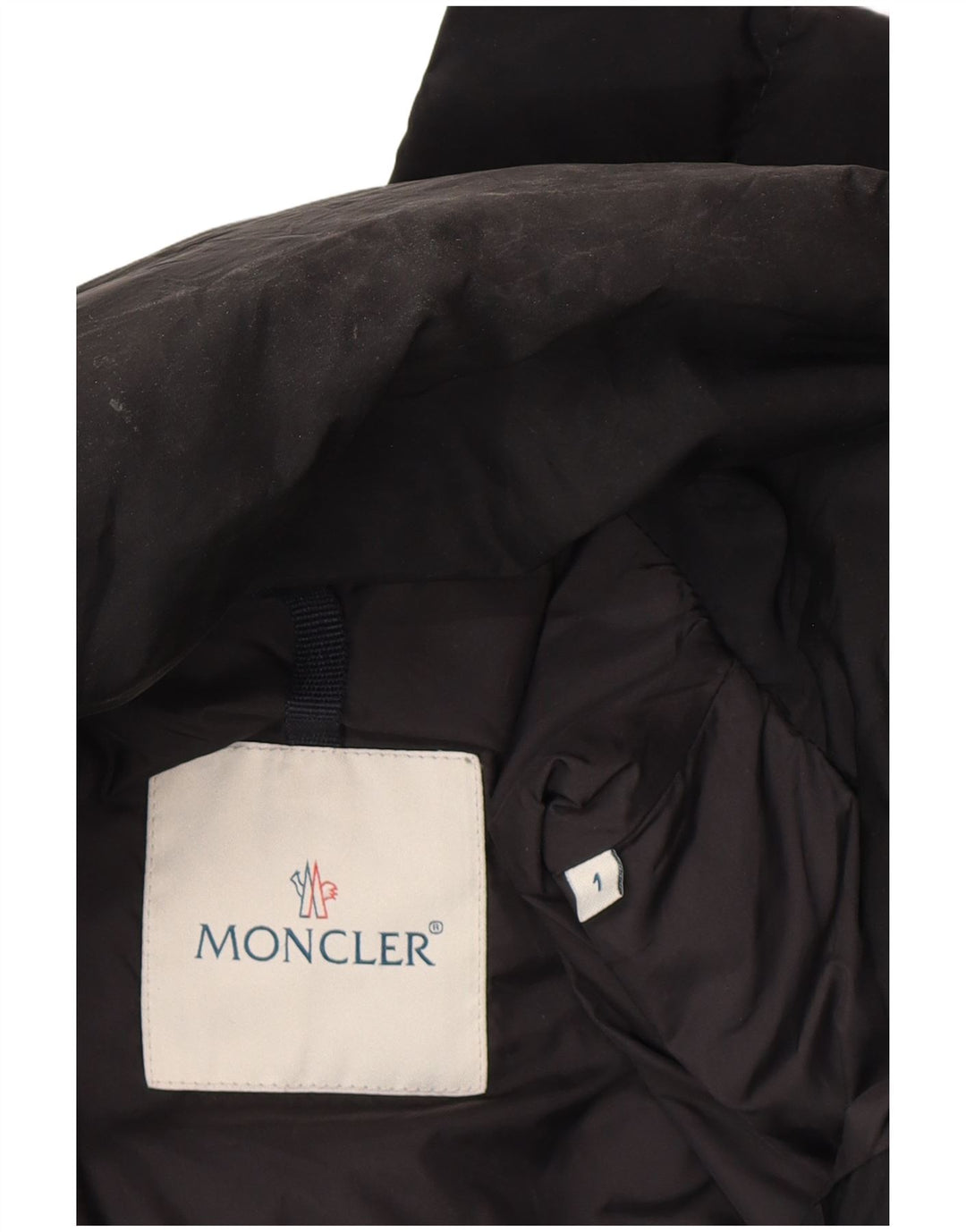 MONCLER Abrigo acolchado para mujer Talla 1 Pequeño Negro Poliamida Clásico