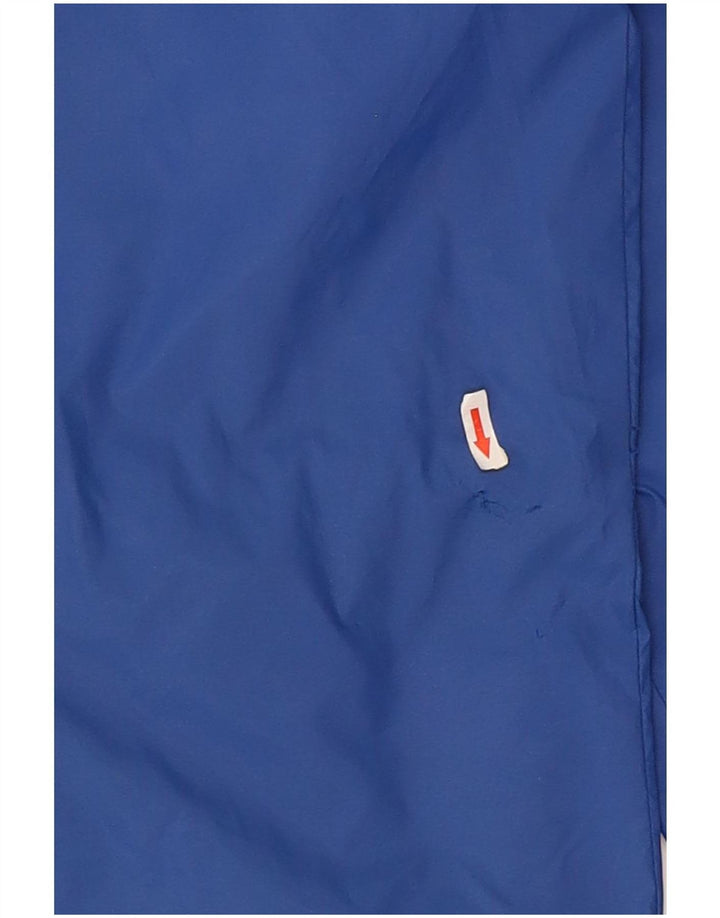 Adidas Chaqueta impermeable con capucha para hombre UK 38 Azul medio Poliamida