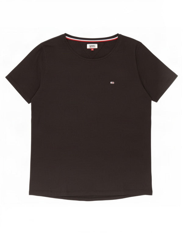 Tommy Hilfiger Camiseta para mujer Top UK 46 Grande Negro