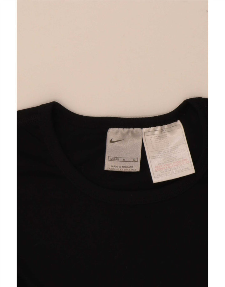 Camiseta Nike para mujer Top US 8/10 Mediano Negro Poliéster