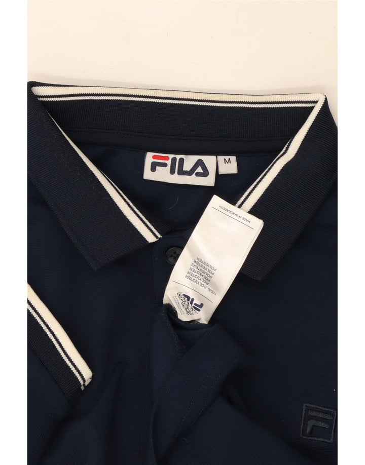 Polo Fila Hombre Poliéster Azul Marino Medio