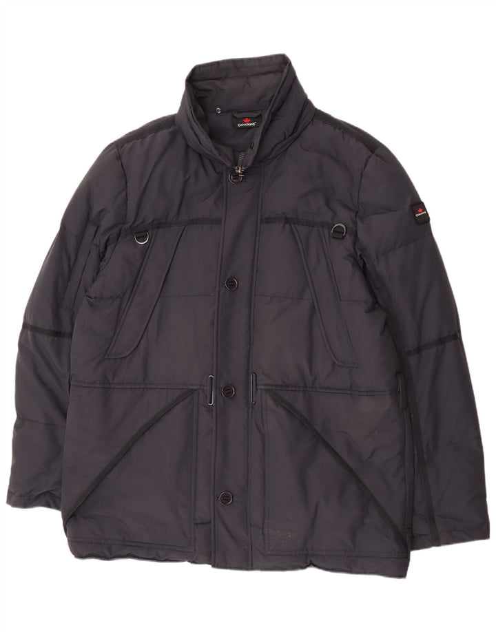 Canadiens Chaqueta acolchada para hombre UK 42 XL Algodón azul marino