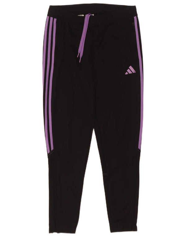 Adidas Womens Aeroready Tracksuit Trousers UK 8/10 Small  Black Polyester