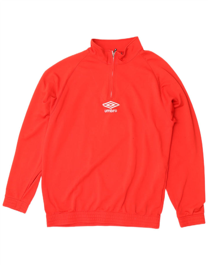 Umbro Hombre Zip Neck Sudadera Jumper XL Rojo Poliéster