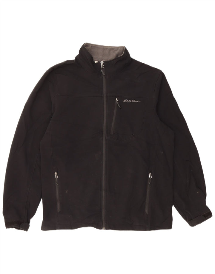 EDDIE BAUER Chaqueta cortavientos para hombre UK 42 XL Poliéster negro