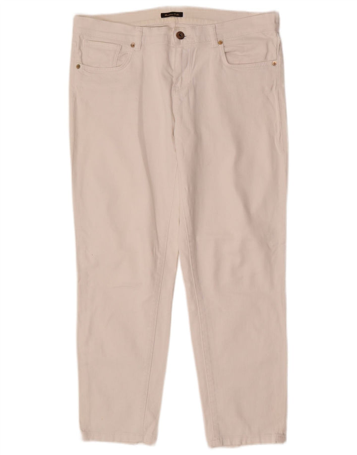 Massimo Dutti Vaqueros Slim Mujer EU 40 Medium W30 L26 Blanco