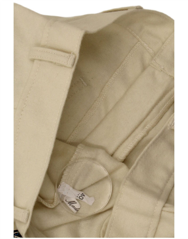 Vintage mujer bootcut pantalones casuales EU 40 Medio W30 L33 Beige