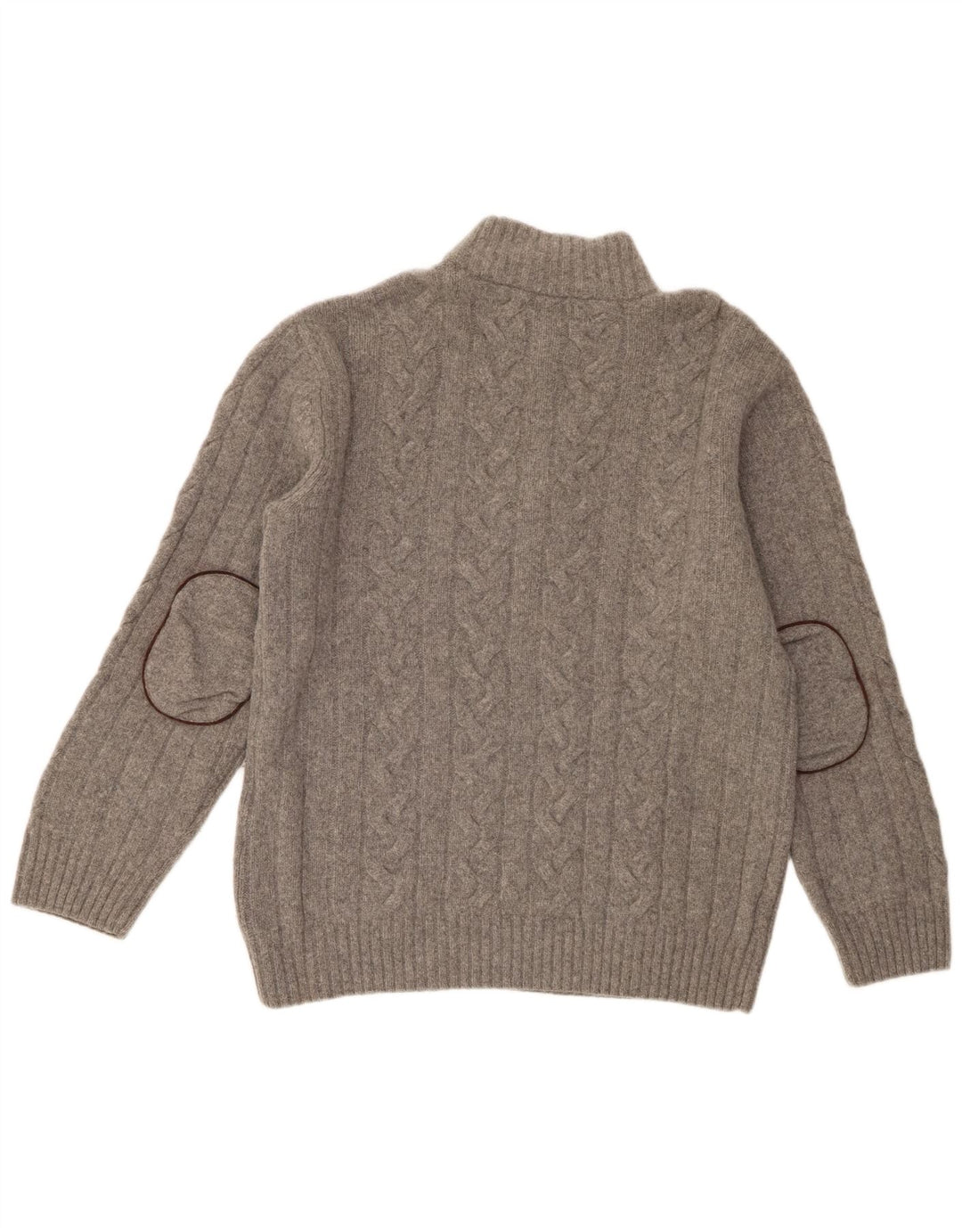 Gant Suéter tipo jersey con cuello y cremallera para hombre 2XL Gris Lana Merino