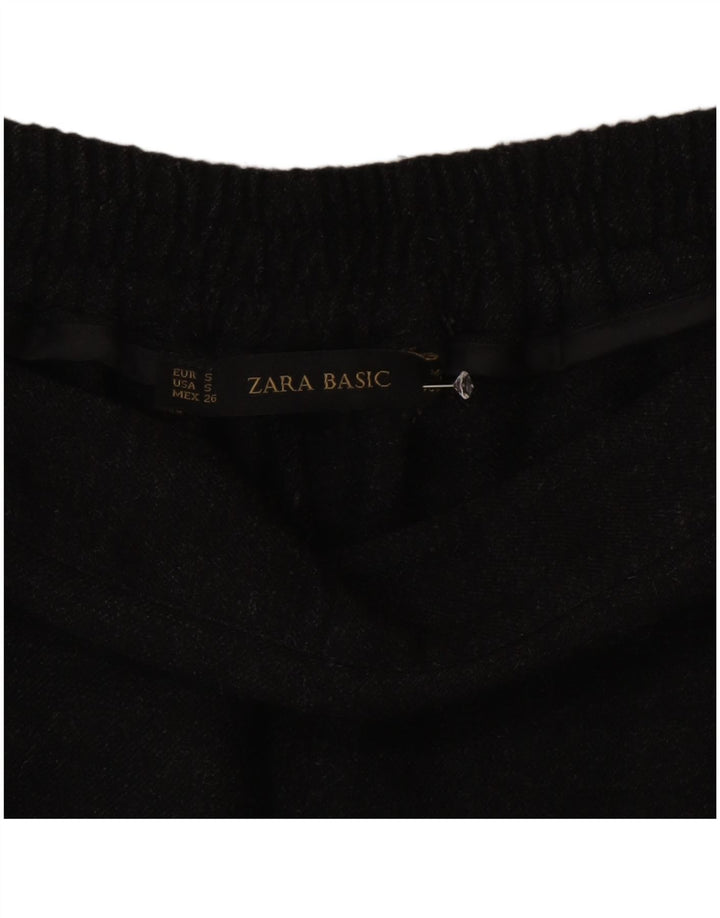 Zara Mujer Pantalones Casuales Slim Small W26 L28 Gris