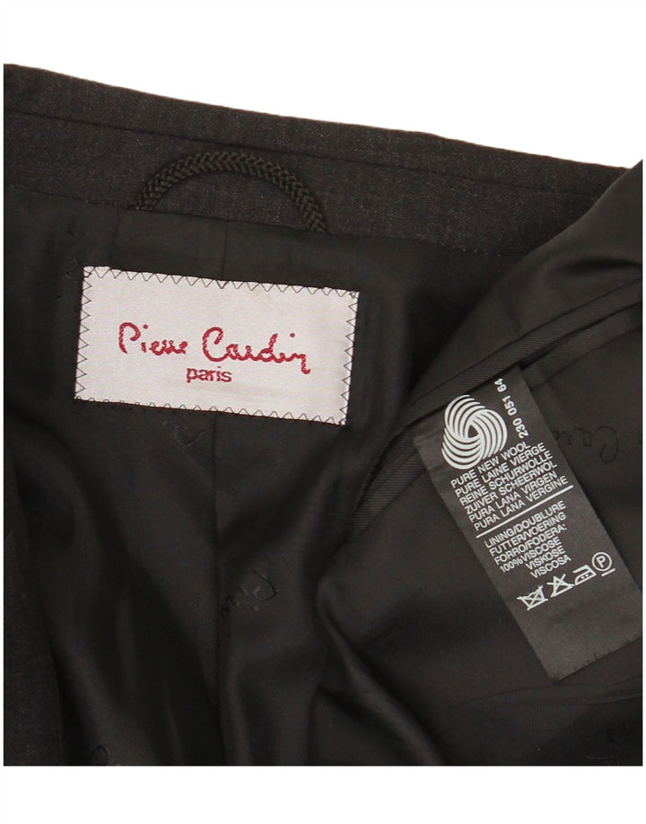 Pierre Cardin Chaqueta Blazer de 3 Botones para Hombre UK 40 Grande Gris Lana Nueva