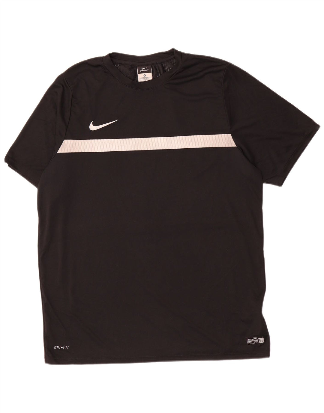 Nike Camiseta Dri Fit para hombre Top XL Negro Colorblock Poliéster