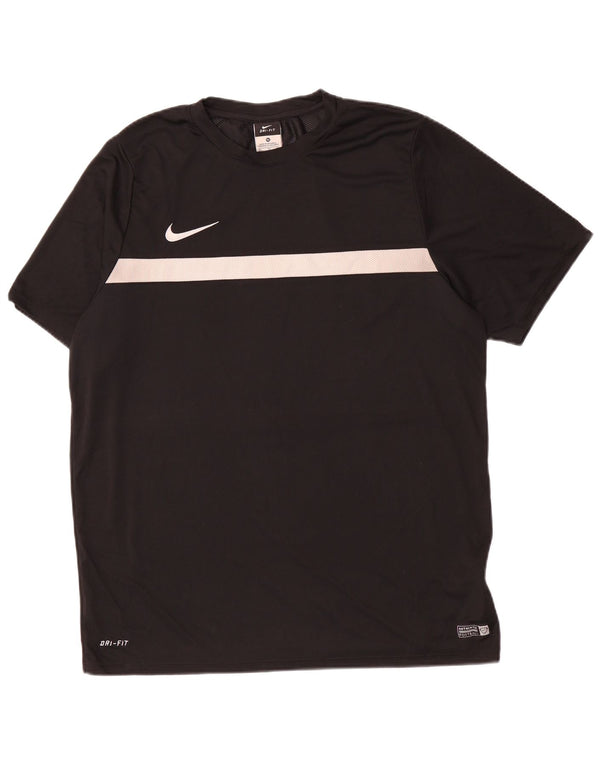 Nike Camiseta Dri Fit para hombre Top XL Negro Colorblock Poliéster