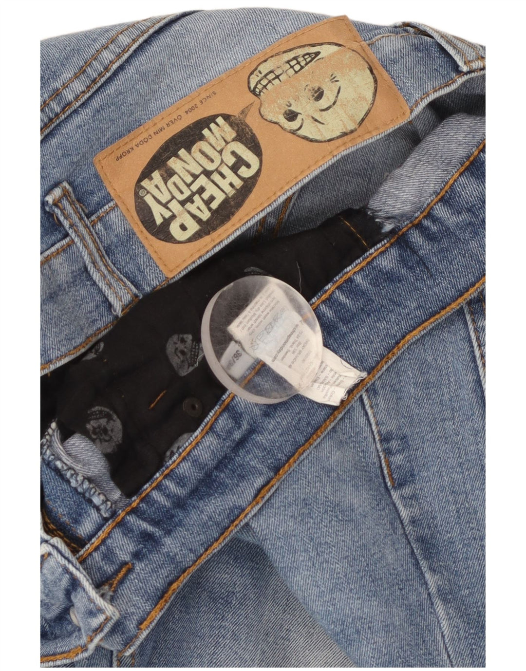 Vaqueros rectos para hombre de Cheap Monday W36 L27 Algodón azul