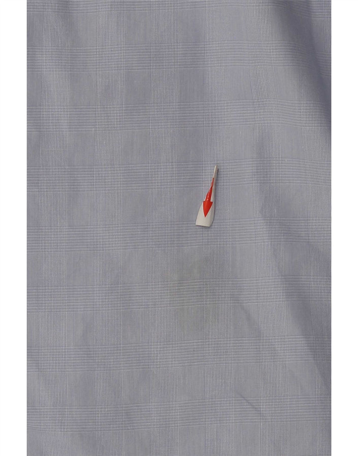 Camisa Nautica Hombre Grande Azul Cuadros Algodón
