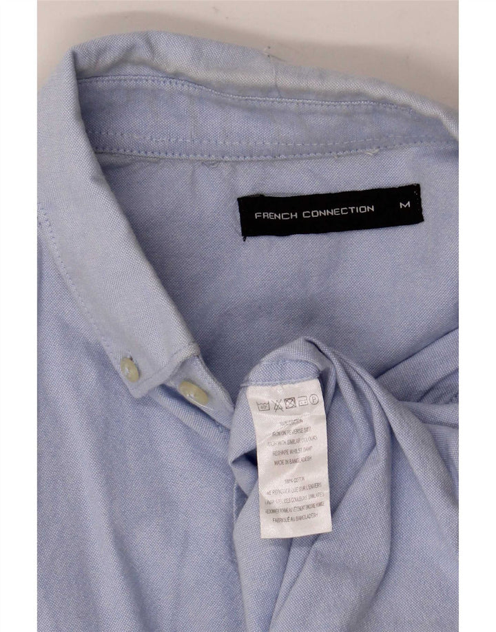 Camisa de hombre French Connection de algodón azul medio