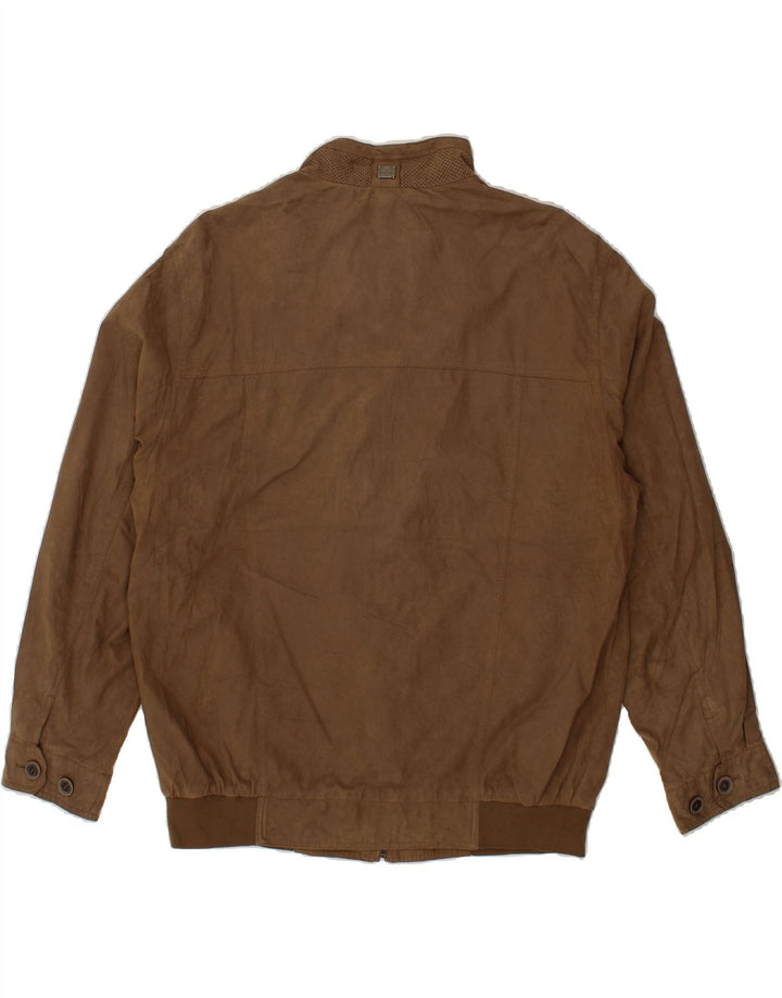 PIERRE CARDIN Chaqueta Bomber Hombre IT 56 3XL Poliamida Marrón