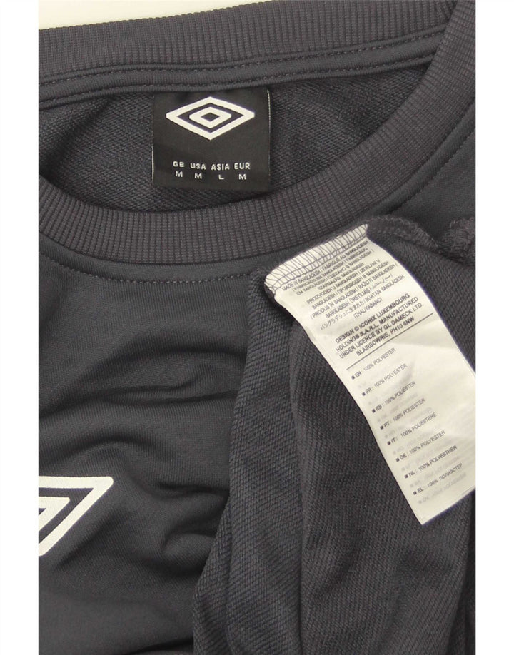 Umbro Hombre Sudadera Jumper Gris Medio Colorblock Poliéster